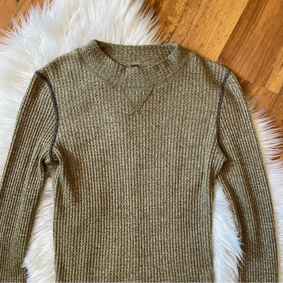 Free People Mountaineer Lace Up Cuff Top - Picture 3 of 16